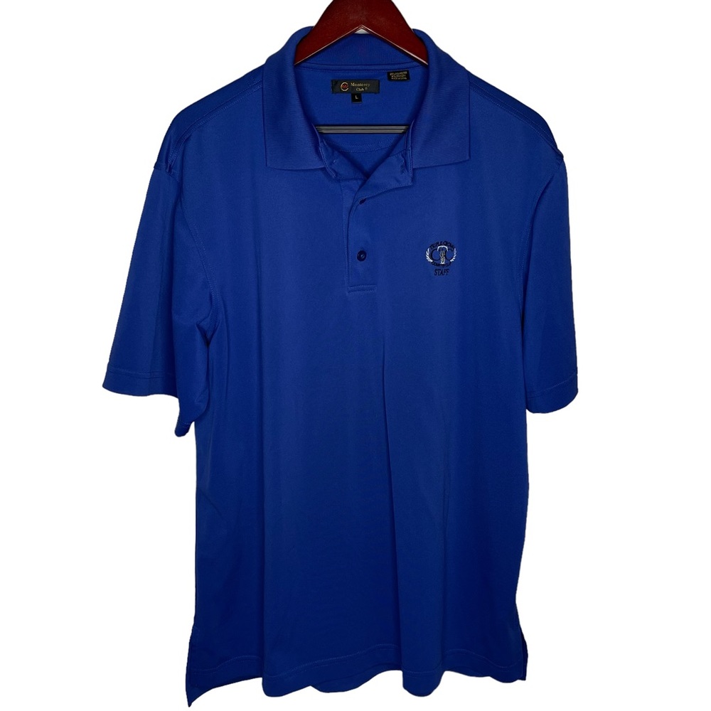 Mens royal‎ blue Monterey club golf polo shirt triple crown country club large